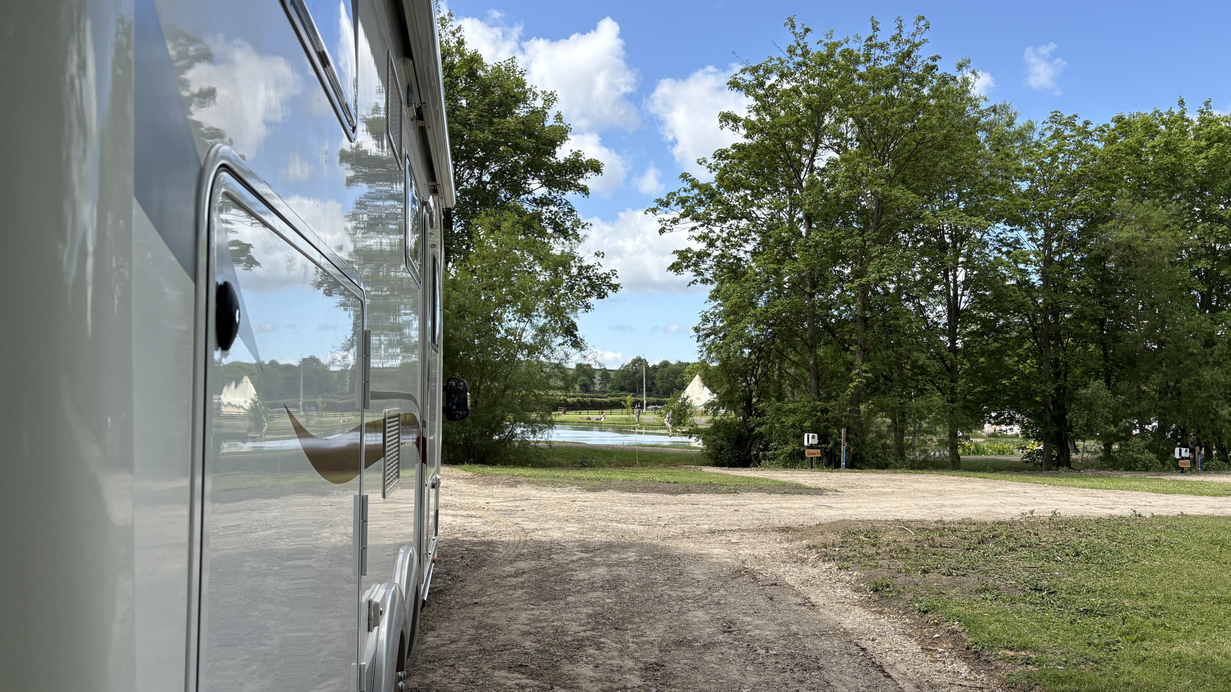 Motorhome Pitch Number 8 Larger than average pitch Motorhome Pitch Number 8 Larger than average pitch
